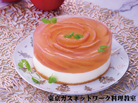 【東京ガス料理教室】紅鶴のアップルローズケーキ