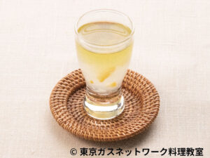 お口直しの抹茶柚子ジュレ