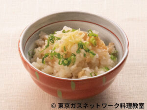 上州地鶏_旨味たっぷり鶏皮炊き込みご飯
